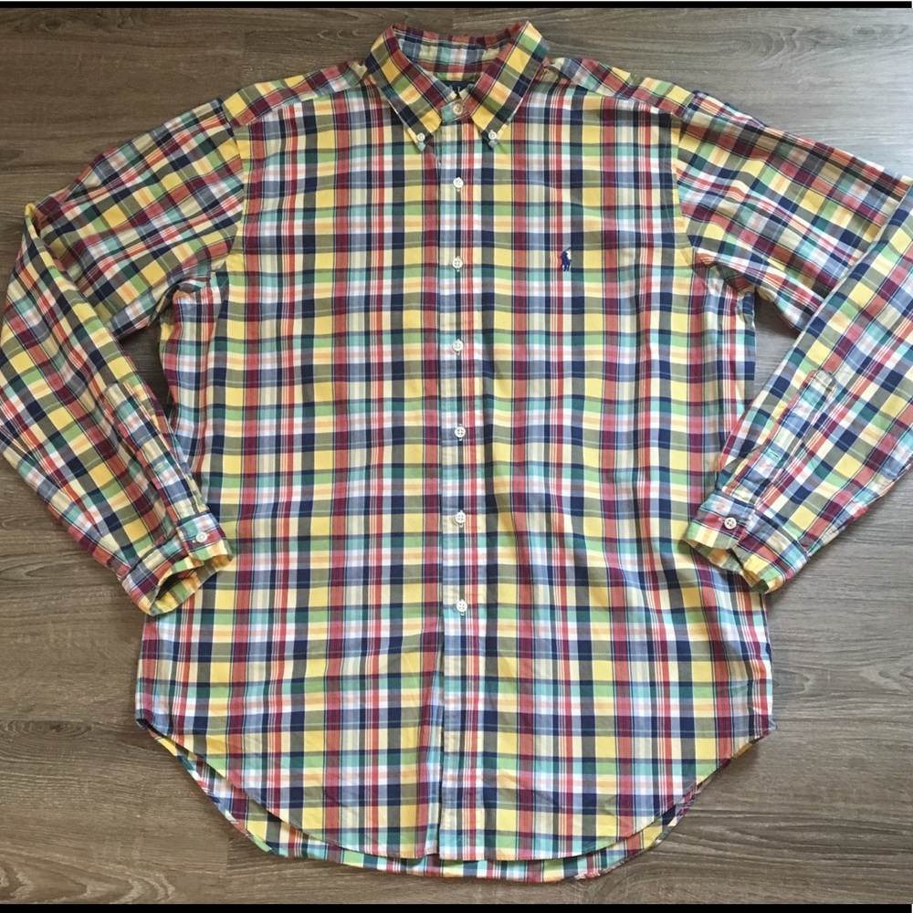 Ralph Lauren Men’s Large Plaid Button Down